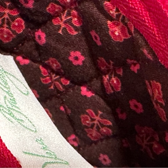 Soon Vintage Vera Bradley Small Maggie Satchel & Coin Purse Mesa Red Paisley Set - Picture 14 of 16